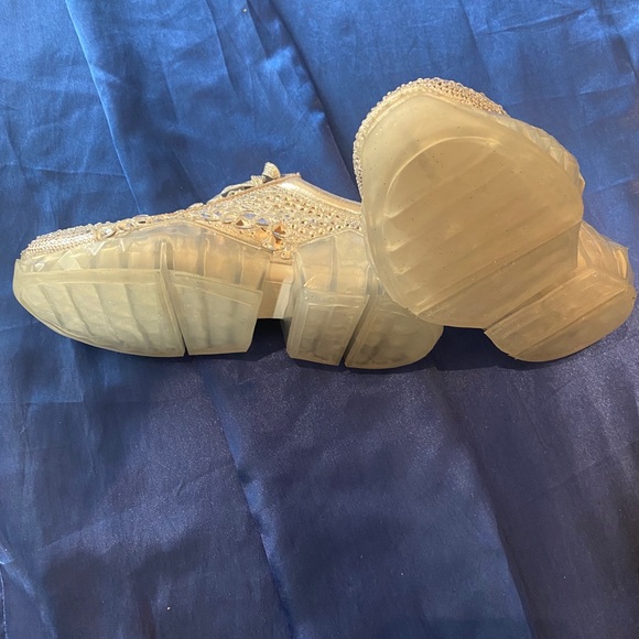 NWOT  Jimmy Choo Swarovski Crystals Tennis Shoe - Picture 10 of 12